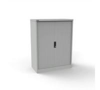 Silverline Kontrax 800 Wide Side Tambour Cupboard - 1320mm x 803mm x 507mm - Light Grey