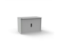 Silverline Kontrax 800 Wide Side Tambour Cupboard - 690mm x 803mm x 507mm - Light Grey