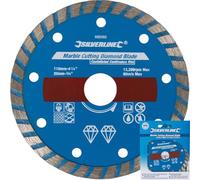 Silverline Marble Cutting Diamond Blade Castellated Continuous Rim 11mm X 20mm