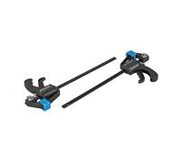 Silverline Mini Clamps - 2 Piece, 150mm Quick-Release Spring Clamps for Woodworking & Crafts (250115)