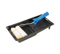 Silverline Mini Paint Roller & Tray Set in Jet Black Silverline Jet Black