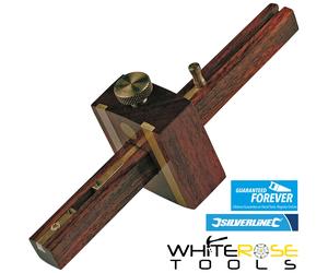 Silverline Mortice Gauge Wood Scriber Scribing Marker Joiner Brass 230mm