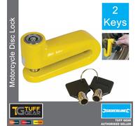 Silverline Motorcycle Disc Lock Hardened Locking Pin With 2 Keys -10mm Pin
