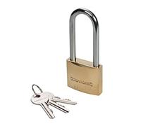 Silverline MSS03L Brass Padlock Long Shackle 40 mm