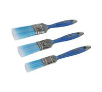 Silverline No-Loss Synthetic Paint Brush Set 3Pce - 25, 40 & 50mm