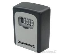 Silverline Key Safe Wall-mounted 121 x 83 x 40mm - Wallmounted 309218 - key safe silverline x wallmounted 309218 combination lock 121 83 40mm box