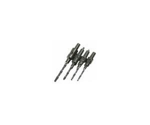Silverline Pilot Hole Screw-Sink Set x4 (6-12 Gauge)