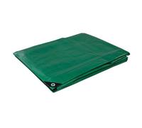 Silverline Plain Heavy Duty Tarpaulin 3.8m x 4.9m in Green Silverline Green