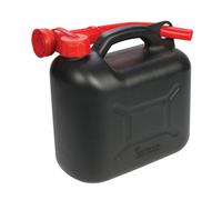Silverline Plastic Fuel Can 5Ltr - Black