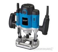 Silverline Diy 1500w Plunge Router 1/2" 1500w - 12 264895 - 1500w router 12 plunge silverline diy 264895