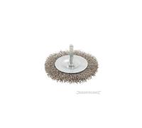 Silverline Power Drill 75mm Crimped Steel Wire Wheel Brush