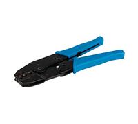 Silverline Ratchet Crimping Tool - 220mm Blue Hand Tool for Electrical Crimping & Cable Terminals (PL55)