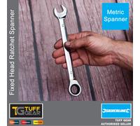 Silverline Ratchet Fixed Head Metric Spanner Open End & Ring Guaranteed 8-32mm