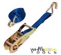 Silverline Ratchet Tie Down Strap Cargo Lash J Hook Heavy Duty Lifting Handling