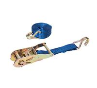 Silverline Ratchet Tie Down Strap J-Hook 3m x 25mm - Rated 350kg Capacity 700kg (493651)