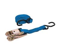 Silverline Ratchet Tie Down Strap S-Hook 4.5m x 25mm - Rated 250kg Capacity 500kg (MS21S)