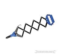 SILVERLINE RIVET GUN LONG LAZY TONG HAND RIVETER BLIND POP 3.2MM - 6.4MM 868778