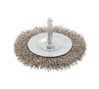 Silverline Rotary Stainless Steel Wire Wheel Brush - 75mm