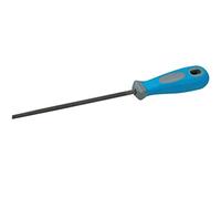 Silverline Tools Round File 2nd Cut 250mm, Hardened Steel, Soft-Grip Handle, Hanging Hole (282376)