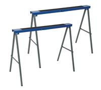 Silverline 783160 Metal Saw Horse Twin Pack, Blue, 125 kg
