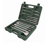 Silverline SDS Plus Masonry & Steel Drill Bit Set - 15 Piece for Concrete, Masonry & Metal Drilling (196570)