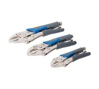 Silverline Self Locking Soft-Grip Pliers Set 3-Piece