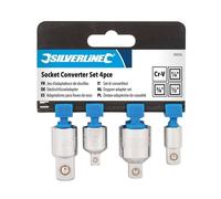Silverline Socket Converter Set in Silver Silverline Silver