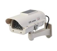 Silverline Solar-Powered Dummy Cctv Camera With Led - Solar-Powered