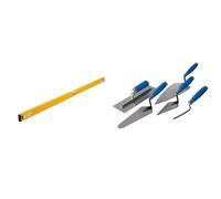 Silverline Spirit Level 1200mm (SL22),Yellow & Soft-Grip Trade Trowel Set 5pce (395016)