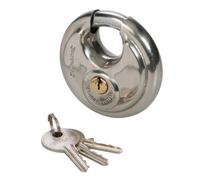 Silverline Stainless Steel Disc Padlock