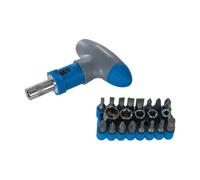 Silverline T-Handle Ratchet Screwdriver Set 22Pce