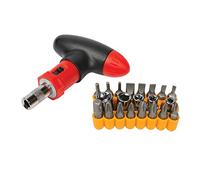 Silverline T-Handle Ratchet Screwdriver Set 22pce (380746)