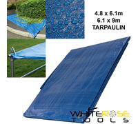 4.8 X 6.1M Tarpaulin Car Van Trailer Camping Ground Sheet 675091 PT