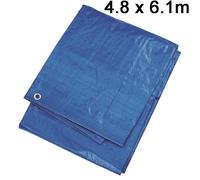 Silverline Tarpaulin 4.8 x 6.1m - 61m 48 Waterproof 675091 - tarpaulin silverline x 61m 48 waterproof 675091