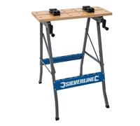 Silverline TB01 Portable Folding Workbench, Brown, 100kg