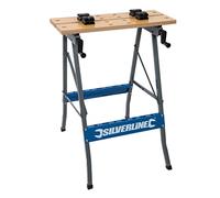 Silverline TB01 Folding Workbench Portable Heavy Duty 100kg Clamp Table DIY