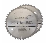 Silverline TCT Circular Saw Blades 40, 60T 2pk