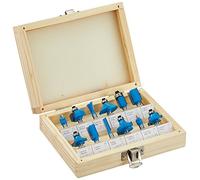 Silverline 1/4" Tct Router Bit Set 12pce 1/4"