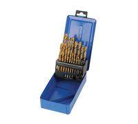 Silverline Titanium-Coated HSS Drill Bit Set 19pce
