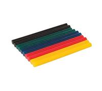 Silverline Tools 476310 Mini Glue Sticks 10pk 7.2 x 100mm, Multi-Colour