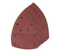 Silverline Tools 698891 Hook & Loop Multi-Sander Sheets 102 x 62mm, 93mm 10pk - Red