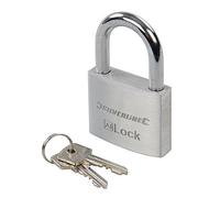 Silverline Tools 923710 Aluminium Padlock, Silver, 50 mm