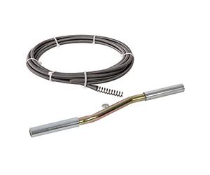 Silverline Tools 966815 4.75 m Drain Auger with Sliding Crank Handle - Grey