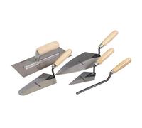 Silverline Trade Trowel Set 5pce (CB60), Wood / Silver