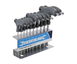 Silverline Trx Key T-Handle Set 10Pce