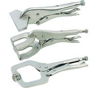 Silverline Welding Clamp Set Welders Metal C-Clamp Adjustable 3pc Engineer