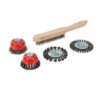 Silverline Wire Brush Cup & Twist-Knot Wheel Set 5 pieces