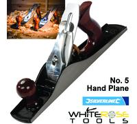 Silverline Wood Hand Plane No 5 Rosewood Handle Bench Jack 50 x 2mm Blade