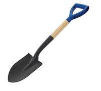 Silverline 700mm Wooden Round Head Micro Shovel - round silverline spade mini nose 675182 shovel 500mm wooden micro head 700mm