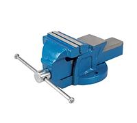Silverline Workshop Vice 100mm (4") Jaw Capacity 100mm / 4.5kg (633792), Blue